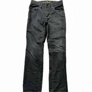 gap Black Denim Jeans With Adjustable Waist, Youth Boys Size 12, VGUC